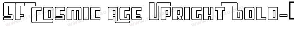 SF Cosmic Age Upright Bold字体转换